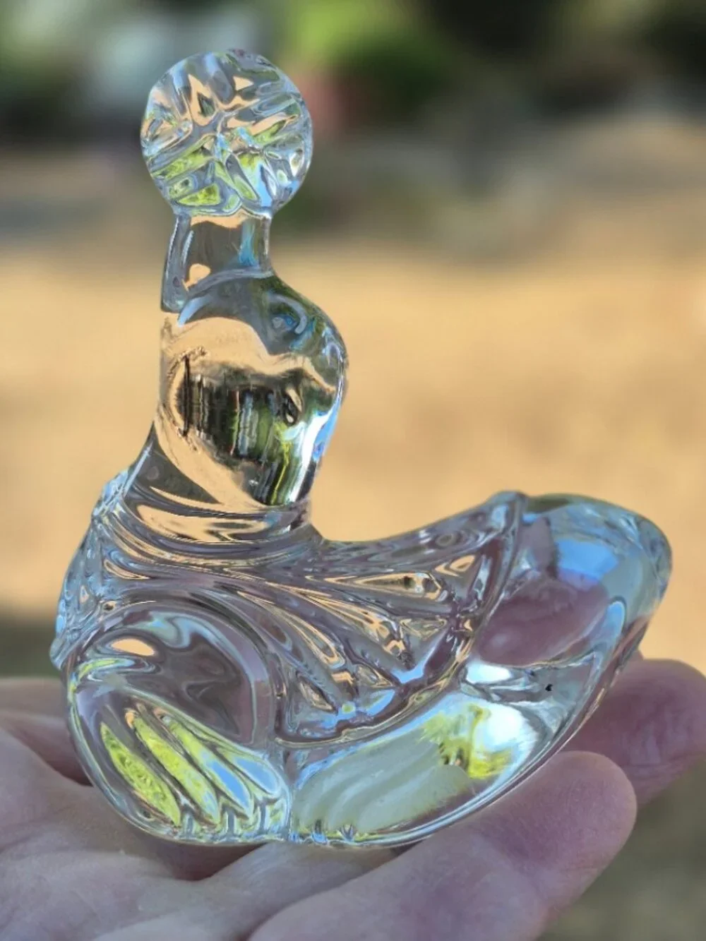 Vintage Princess House 24% Lead Crystal Rocking Seal Circus Seal Figurine
